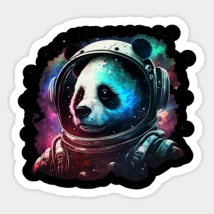 astronaut panda Sticker